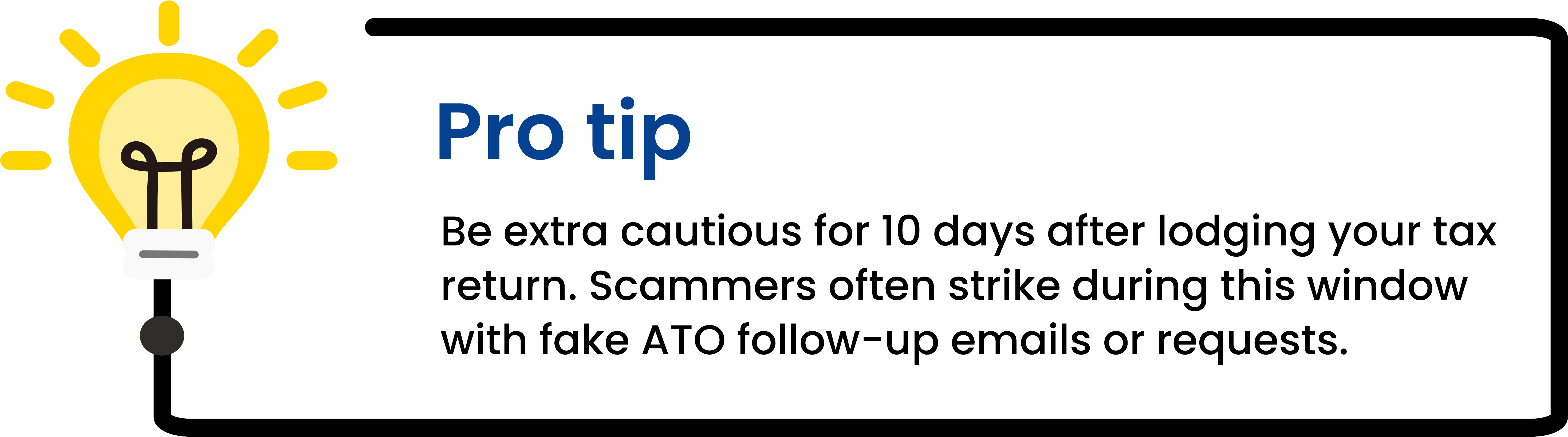 Tax scam warning